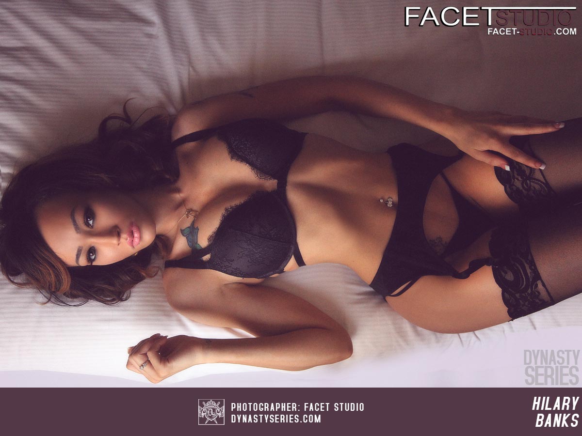 Model Mis Hilary Banks stars in Facet Studios latest photo shoot. 